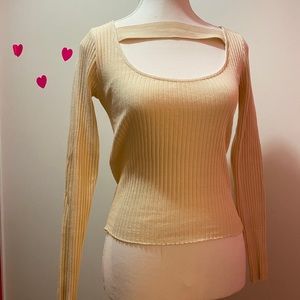 Zara Neck Strap Longsleeve Top
